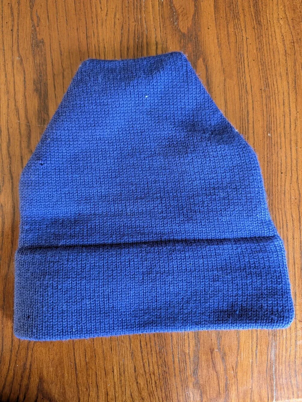 Vintage Ossi Blue Fleece Lined Beanie Knit Winter Hat Ski Unisex
